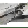 Mexen Oris voľne stojaca vaňa pri stene ryhovaná 150 x 75 cm, biela/sivá, prepad chróm - 52871507562-01