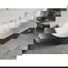 Mexen Oris voľne stojaca stenová ryhovaná vaňa 150 x 75 cm, biela/sivá, biely prepad- 52871507562-20