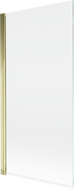 Mexen Mist sprchová zástena s jedným krídlom 90 x 150 cm, transparentná, zlatá - 8A9-090-001-50-00