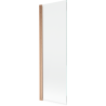 Mexen Mist sprchový záves 1-krídlový 70 x 150 cm, transparentný, brúsená meď - 8A9-070-001-65-00