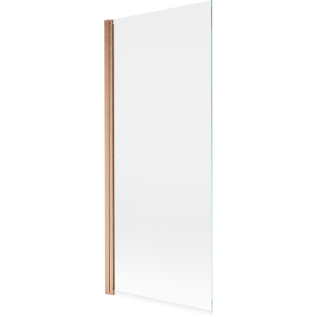 Mexen Mist vaňová zástena 1-krídlová 80 x 150 cm, transparentná, brúsená meď - 8A9-080-001-65-00