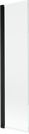 Mexen Mist sprchová zástenka 1-krídlová 50 x 150 cm, transparentná, čierna - 8A9-050-001-70-00