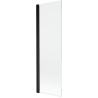 Mexen Mist vaňová zástenka 1-krídlová 70 x 150 cm, transparentná, čierna - 8A9-070-001-70-00