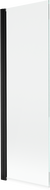 Mexen Mist vaňová zástenka 1-krídlová 70 x 150 cm, transparentná, čierna - 8A9-070-001-70-00