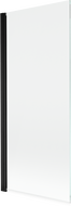 Mexen Mist sprchová zástenka 1-krídlová 80 x 150 cm, transparentná, čierna - 8A9-080-001-70-00