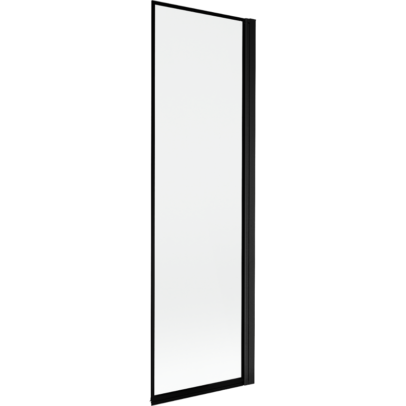 Mexen Mist sprchový záves 1-dielny pravý 60 x 150 cm, čierny rám, čierny - 8A9-060-001-70-70-P