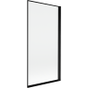 Mexen Mist sprchová zástena, 1-krídlová pravá 90 x 150 cm, čierny rám, čierna - 8A9-090-001-70-70-P