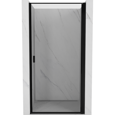 Mexen Mist-B sprchové dvere jednokrídlové pravé 100 cm, čierny rám, čierne - 8A2-100-000-70-70-P