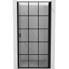 Mexen Mist-B sprchové dvere otváravé pravé 70 cm, čierna mriežka, čierne - 8A2-070-000-70-77-P