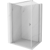 Mexen Mist-B sprchovací kút otvárací 80 x 75 cm, transparentný, chróm - 8A2T-080-075-01-00