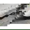 Mexen Oris voľne stojaca pri stene ryhovaná 150 x 75 cm, biela/čierna, preliv biely - 52871507575-20
