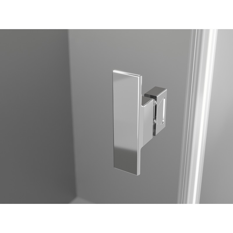 Mexen Mist-B sprchový kút - sklopný 75 x 100 cm, transparentný, chróm - 8A2T-075-100-01-00