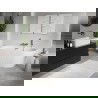 Mexen Oris voľne stojaca pri stene ryhovaná vaňa 170 x 80 cm, biela, prepad chróm - 52871708000-01