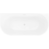 Mexen Oris voľne stojaca pri stenová ryhovaná vaňa 170 x 80 cm, biela, prepad biely - 52871708000-20