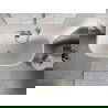 Mexen Oris voľne stojaca priehradková vaňa 170 x 80 cm, biela, s kefovanými medenými prepadmi - 52871708000-65