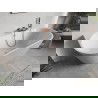 Mexen Oris voľne stojaca priehradková vaňa 170 x 80 cm, biela, s kefovanými medenými prepadmi - 52871708000-65