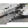 Mexen Oris voľne stojaca, pri stene ryhovaná vaňa 170 x 80 cm, biela/sivá, prepad čierny - 52871708062-70