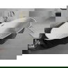 Mexen Lira voľne stojaca vaňa vzor 170 x 80 cm, biela/čierna, prepad zlatý - 52831708075-50