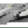 Mexen Lira voľne stojaca vaňa vzor 170 x 80 cm, biela/čierna, prepad zlatý kartáčovaný - 52831708075-55