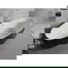 Mexen Lira voľne stojaca vaňa vzor 170 x 80 cm, biela/čierna, prepad brúsený nikel - 52831708075-97