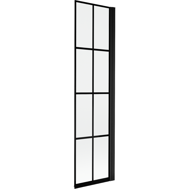 Mexen Mist sprchová zástena 1-krídlová pravá 50 x 150 cm, čierna mriežka, čierna - 8A9-050-001-70-77-P