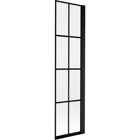 Mexen Mist sprchová zástena 1-krídlová pravá 50 x 150 cm, čierna mriežka, čierna - 8A9-050-001-70-77-P