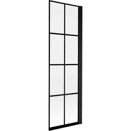 Mexen Mist sprchový paraván 1-krídlový pravý 60 x 150 cm, čierna mriežka, čierny - 8A9-060-001-70-77-P