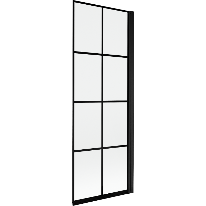 Mexen Mist sprchová zástenka 1-krídlová pravá 70 x 150 cm, čierna mriežka, čierna - 8A9-070-001-70-77-P