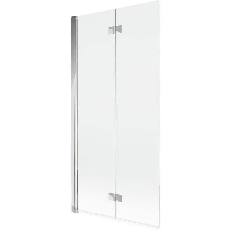 Mexen Mist sprchový záves dvojkrídlový ľavý 90 x 150 cm, transparentný, chróm - 8A9-090-002-01-00-L