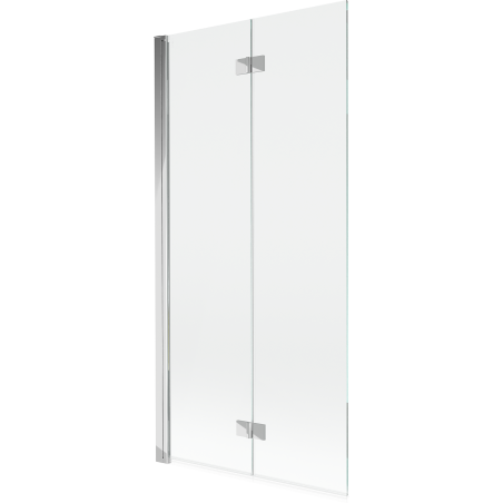 Mexen Mist sprchový záves dvojkrídlový ľavý 90 x 150 cm, transparentný, chróm - 8A9-090-002-01-00-L