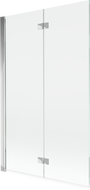 Mexen Mist sprchová stena 2-krídlová ľavá 110 x 150 cm, transparentná, chróm - 8A9-110-002-01-00-L