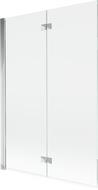Mexen Mist vanová zástěna 2-dielna ľavá 120 x 150 cm, transparentná, chróm - 8A9-120-002-01-00-L