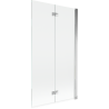 Mexen Mist sprchový paraván dvojkrídlový pravý 100 x 150 cm, transparentný, chróm - 8A9-100-002-01-00-P