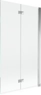 Mexen Mist zástenna do sprchy 2-krídlová pravá 100 x 150 cm, transparentná, chróm - 8A9-100-002-01-00-P