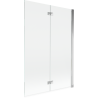 Mexen Mist sprchová stena dvojkrídlová pravá 120 x 150 cm, transparentná, chróm - 8A9-120-002-01-00-P
