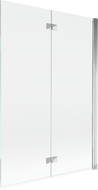 Mexen Mist sprchová stena dvojkrídlová pravá 120 x 150 cm, transparentná, chróm - 8A9-120-002-01-00-P