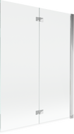 Mexen Mist sprchová zástená 2-krídlová pravá 130 x 150 cm, transparentná, chróm - 8A9-130-002-01-00-P