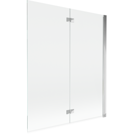 Mexen Mist sprchová záclona 2-krídlová pravá 140 x 150 cm, transparentná, chróm - 8A9-140-002-01-00-P