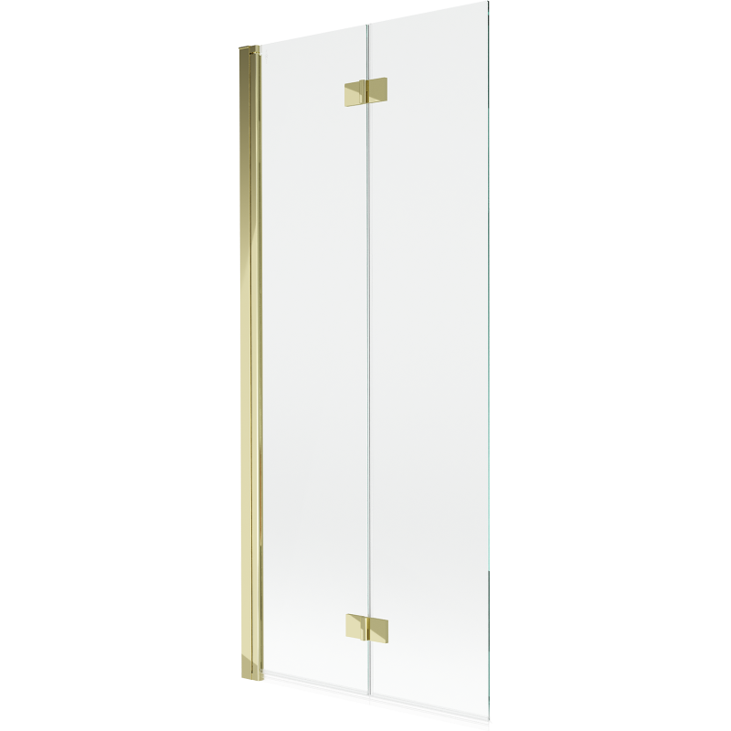Mexen Mist sprchová zástena 2-krídlová ľavá 80 x 150 cm, priehľadná, zlatá - 8A9-080-002-50-00-L