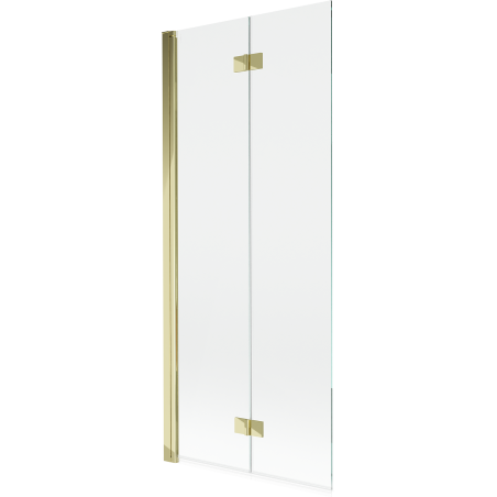 Mexen Mist sprchová zástena 2-krídlová ľavá 80 x 150 cm, priehľadná, zlatá - 8A9-080-002-50-00-L
