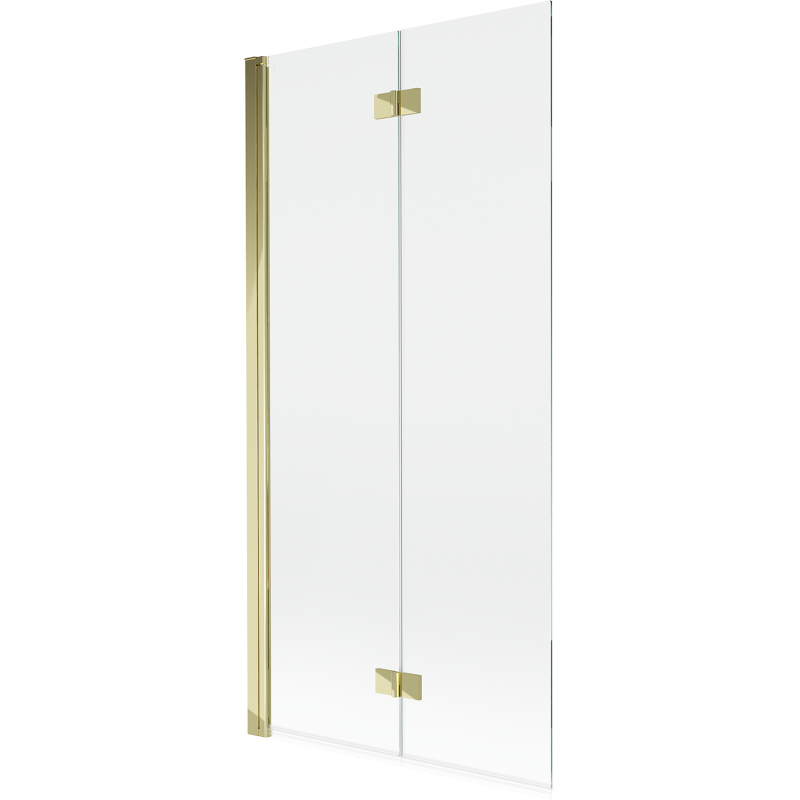 Mexen Mist sprchová zástena 2-krídlová ľavá 90 x 150 cm, transparentná, zlatá - 8A9-090-002-50-00-L