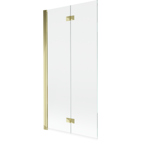 Mexen Mist sprchová zástena 2-krídlová ľavá 90 x 150 cm, transparentná, zlatá - 8A9-090-002-50-00-L