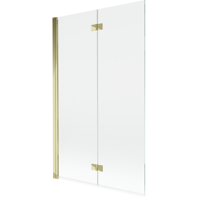 Mexen Mist sprchová zástená 2-krídlová ľavá 110 x 150 cm, transparentná, zlatá - 8A9-110-002-50-00-L