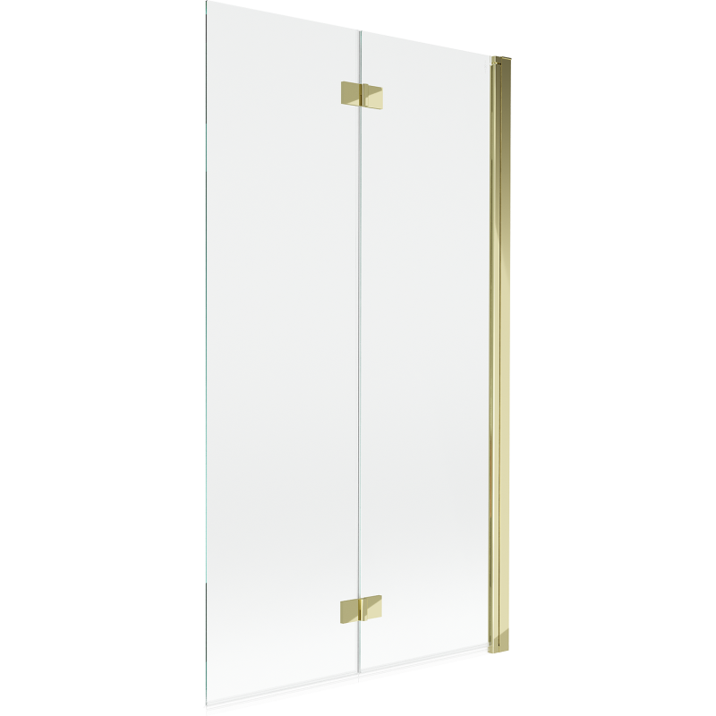 Mexen Mist sprchová zástena dvojkrídlová pravá 100 x 150 cm, transparentná, zlatá - 8A9-100-002-50-00-P