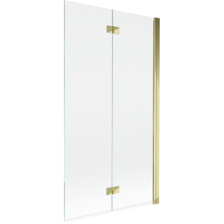 Mexen Mist sprchová zástena dvojkrídlová pravá 100 x 150 cm, transparentná, zlatá - 8A9-100-002-50-00-P
