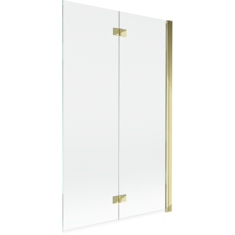 Mexen Mist sprchová zástena 2-krídlová pravá 110 x 150 cm, transparentná, zlatá - 8A9-110-002-50-00-P