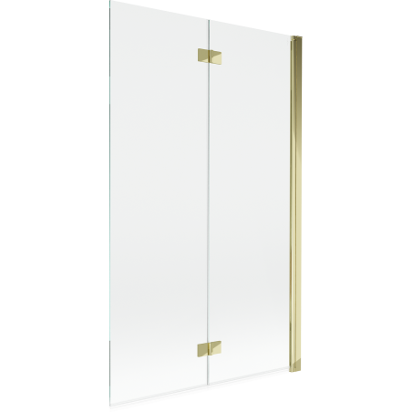Mexen Mist sprchová zástena 2-krídlová pravá 110 x 150 cm, transparentná, zlatá - 8A9-110-002-50-00-P