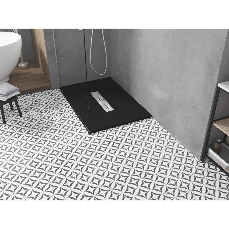 Mexen Toro obdĺžniková sprchová vanička SMC 110 x 80 cm, čierna - 43708011