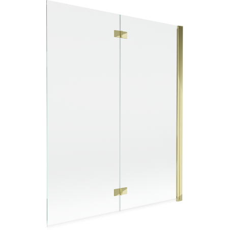 Mexen Mist sprchová zástena 2-krídlová pravá 140 x 150 cm, transparentná, zlatá - 8A9-140-002-50-00-P
