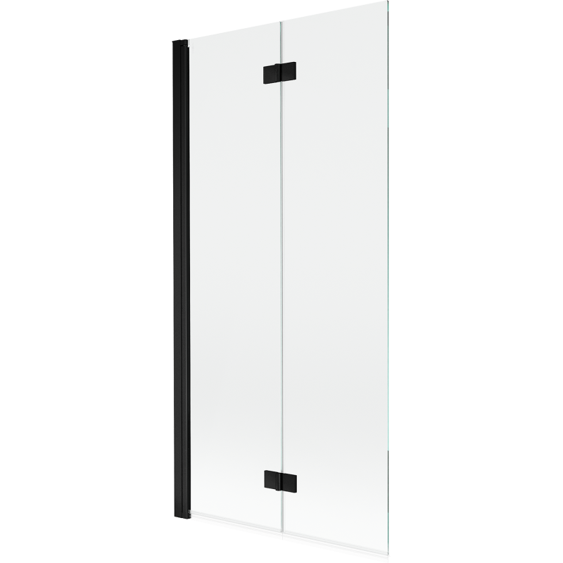 Mexen Mist sprchová zábrana 2-krídlová ľavá 90 x 150 cm, transparentná, čierna - 8A9-090-002-70-00-L